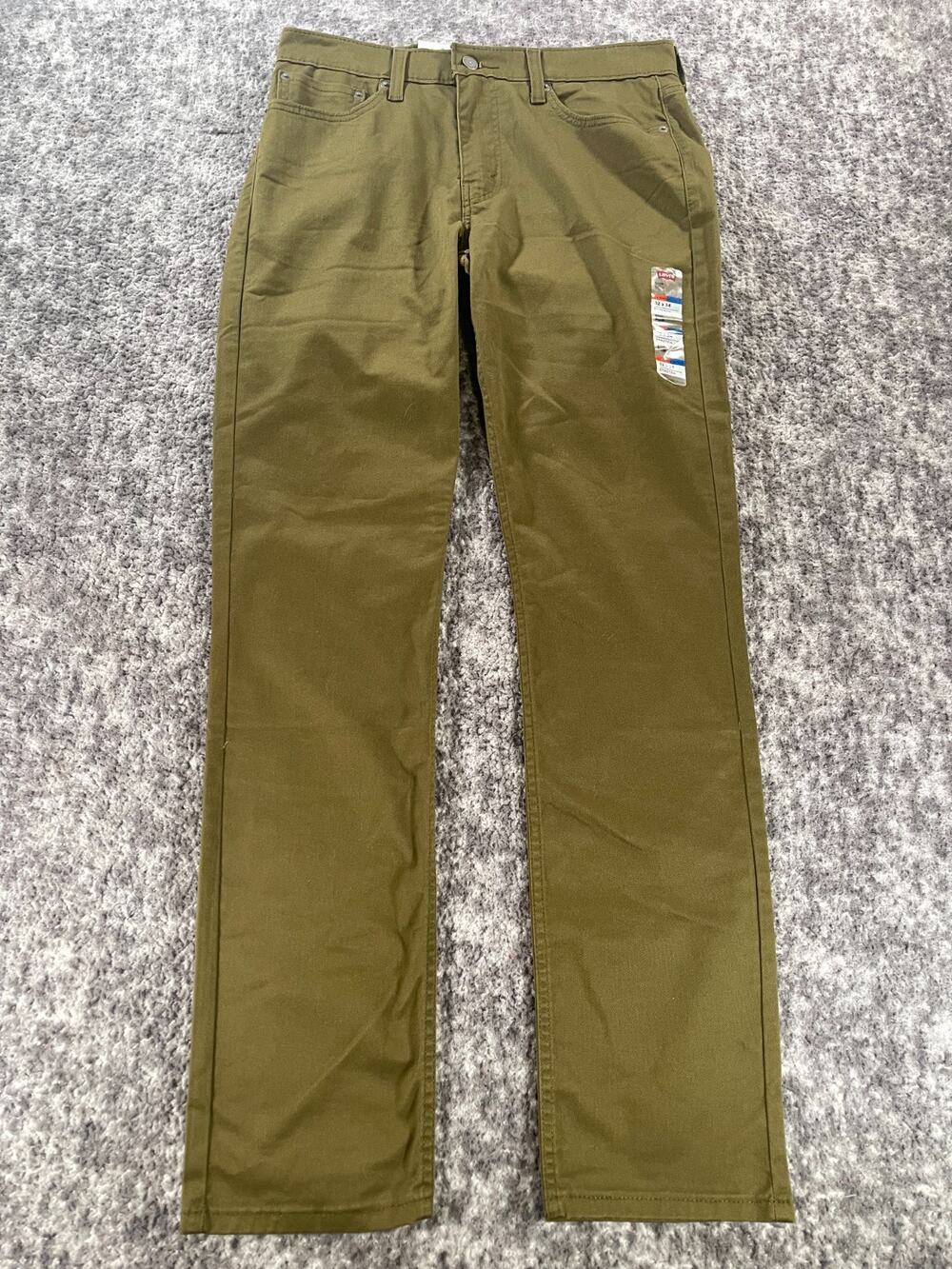 Levi’s 511 All Seasons Tech Slim Fit Stretch Performance Twill Pants Green 32x34